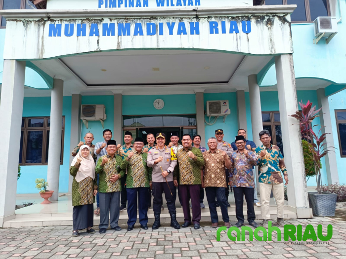 Pimpinan Daerah Muhammadiyah kota Pekanbaru terima Kunjungan Audiensi dari Kapolresta
